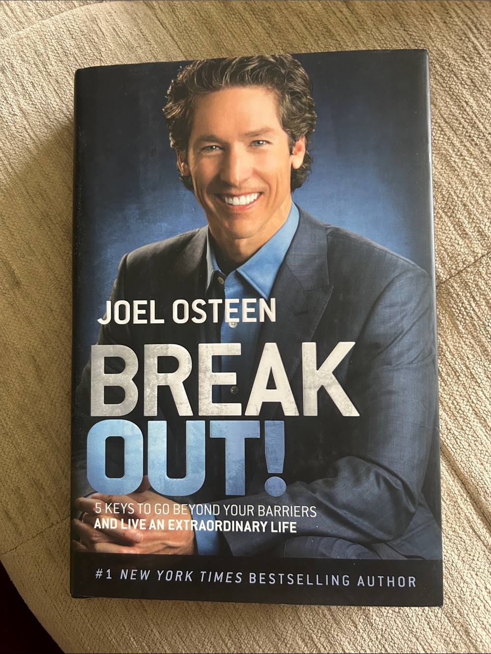 Joel Osteen "Break Out!" Hardcover Book - Blue Cover